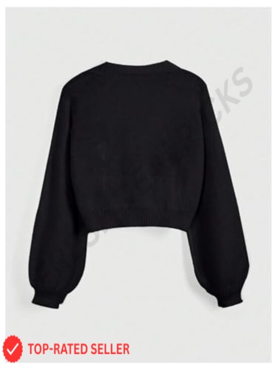 Floral Boho Cropped Cardigan Sweater Cottagecore Western Embroidery Button Down - Picture 3 of 5